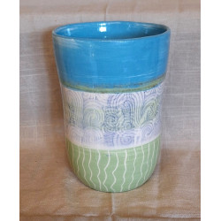 MUG bleu turquoie et vert...