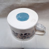 Tasse moyenne série blanc-bleu TB04